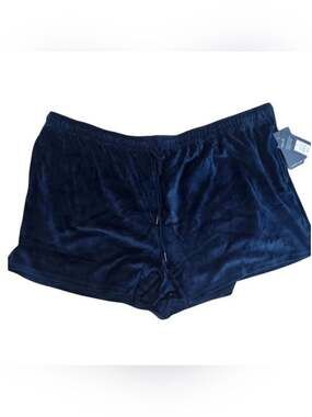 Universal Thread Women’s Leisure Velour Shorts in Blue Size 3XL NWT